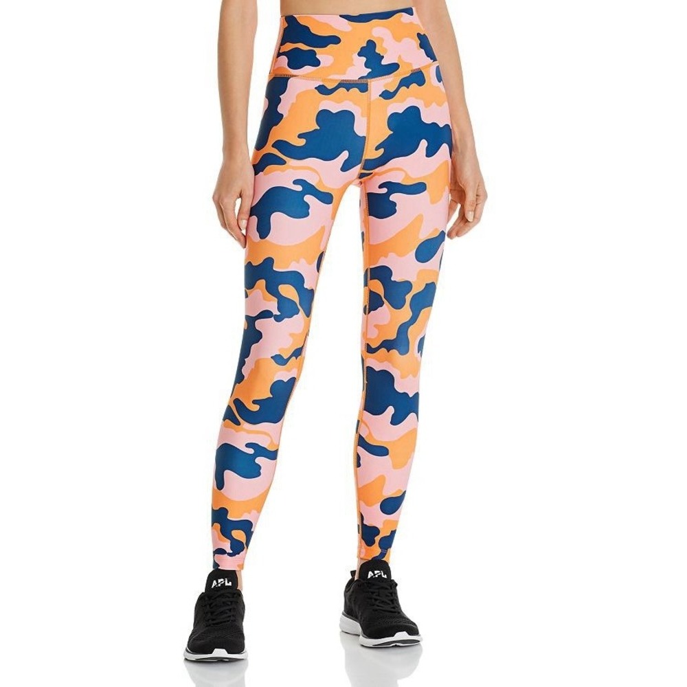 Splits59 Ava High Waist 7/8 Legging in Pink Multi Camo Size Large